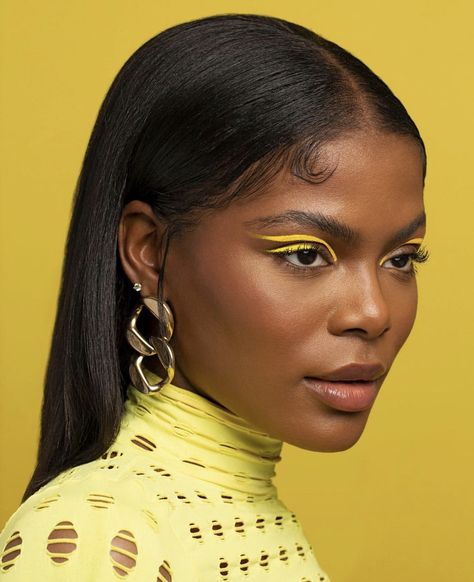 Black Honey Makeup Look, Honey Inspired Makeup, Bee Inspired Makeup, Honeycomb Eye Makeup, Sza Yellow Makeup, Movie Makeup, Glam Looks, Makeup Looks, Makeup