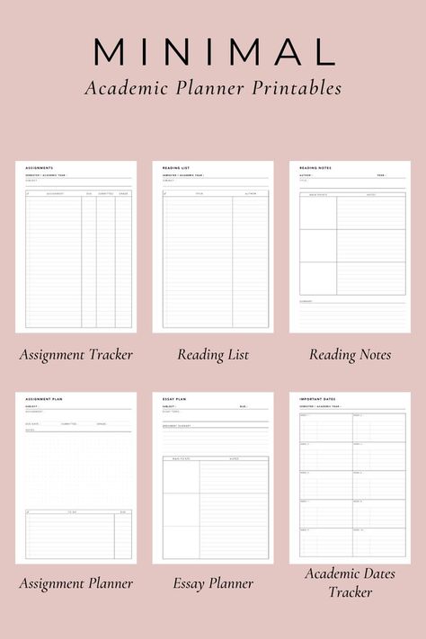 Study Planner Printable Free, University Planner, Weekly Academic Planner, Best Weekly Planner, Weekly Planner Free Printable, Study Planner Printable, Weekly Planner Free, Student Planner Printable, Monthly Planner Template