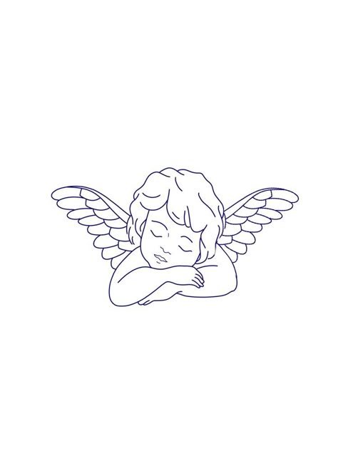 Small Angel Tattoo, Angle Tattoo, Cupid Tattoo, Cherub Tattoo, Tattoo Practice, Cloud Tattoo, Men Tattoos, Small Pretty Tattoos, Meaningful Tattoo