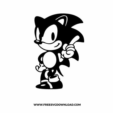 Sonic Outline, Sonic The Hedgehog Cartoon, Sonic Svg, Sonic Running, Gaming Bedroom Ideas, Hedgehog Cartoon, Moto Car, Sonic Birthday, Png Free Download