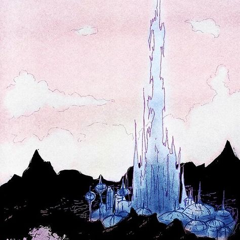 The Crystarium - Inktober Realm Reborn, Dungeon Master Screen, Final Fantasy Artwork, Want To Draw, Final Fantasy X, Final Fantasy Art, Crystal Tower, Modern Fantasy, Final Fantasy Xiv