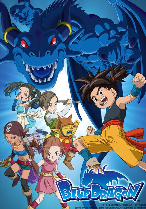 Blue Dragon /// Genres: Adventure, Comedy, Fantasy, Supernatural Blue Dragon Anime, Old Kids Shows, Dragon Anime, Old Cartoon Network, Anime English, Old Cartoon Shows, Dragon Series, Film Anime, Watch Cartoons