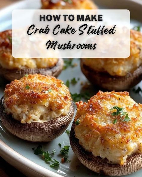 Recipe Maestro Pecan Pinwheels Recipe, Crabmeat Stuffed Mushrooms, Crab Stuffed Mushroom Caps, Crab Stuffed Portobello Mushrooms, Mushrooms Portobello, Crab Stuffed Mushrooms, Mushroom Appetizers, Mushroom Caps, Creamy Crab