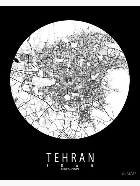 "Tehran City Map of Iran - Full Moon" Poster for Sale by deMAP | Redbubble Tehran Map, Map Of Iran, Moon City, Moon Poster, Girly Art Illustrations, Illustrated Map, Map Wall Art, Tehran, Moon Design