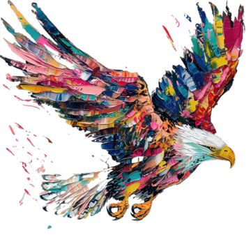 abstract,eagle,painting,wings,flight,colorful,artwork,wallpaper,poster,design,decor Eagle Painting Acrylic, Bald Eagle Painting, Painting Wings, Eagle Illustration, Bald Eagle Art, Colorful Wings, Eagle Painting, Logo Cloud, Psd Background