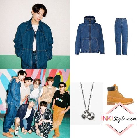 BTS Jungkook's Outfit From 'Dynamite' MV - Kpop Fashion | InkiStyle Dynamite Outfits, Jungkook Outfits, Hope Fashion, Bts Outfits, Bts Dynamite, Bts Clothing, Sporty Street Style, Pop Outfits, Estilo Swag