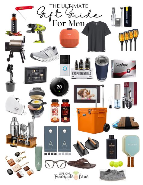 This ultimate Men’s Gift Guide is packed with thoughtful, practical, and unique ideas for every type of guy—grill masters, tech enthusiasts, sporty guys, fashion lovers, and more. From cool gadgets to stylish wardrobe essentials, these gifts will wow dads, husbands, brothers, and boyfriends. Perfect for birthdays, Father’s Day, or holiday shopping! 🛒✨ Click to discover the best gifts he’ll actually love! #MensGiftGuide #GiftIdeasForHim Gifts For Homebodies Men, Best Men Gift Ideas, Gifts For Adult Men, Amazon Gifts For Dad, Gifts For Handyman Guys, Gifts Men Actually Want, Golfer Gifts Men, Gifts For Gamers Guys, Gift Ideas For Guy Friend