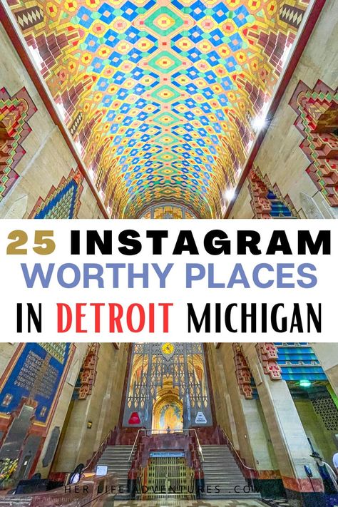 Detroit Instagram Spots, Detroit Photography Locations, Detroit Things To Do, Things To Do In Detroit Michigan, Cute Places To Take Pictures, Detroit Photoshoot, Detroit Aesthetic, Detroit Travel, Instagram Backdrop