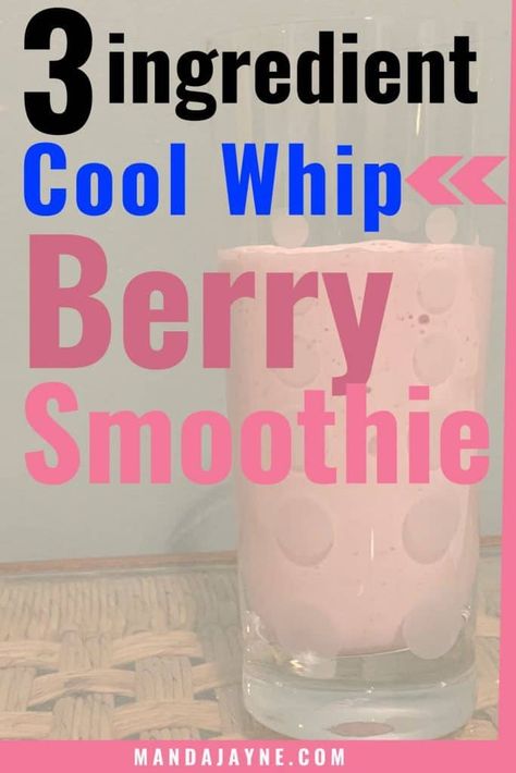 Cool Whip Box Top Berry Smoothie - The Kitchen Chair Lemon Cheesecake Bars, Mixed Berry Smoothie, Protein Smoothie Recipes, Healthy Sweet Treats, Kitchen Chair, Easy Smoothie Recipes, Easy Smoothies, Box Top, Smoothie Ingredients