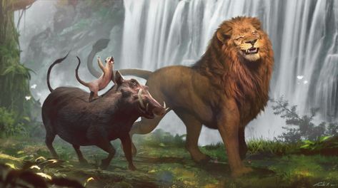 ArtStation - Lion King , Stephen Zavala Lion King Pictures, Lion King Fan Art, Il Re Leone, Mtg Art, Lion King Art, Big Cats Art, Disney Lion King, Lion Art, Animal Sketches