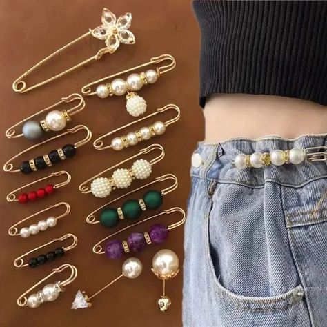 Just found this amazing item on AliExpress. Check it out! $0.99  36％ Off | New Pearls Pin Brooch For Women Waist Tighting Clip Safety Pin Brooch Sweater Cardigan Buckle Brooches Jewelry Gift Brooches Jewelry, Safety Pin Jewelry, Safety Pin Brooch, Women Waist, Pearl Pin, Brooch Jewelry, Gold Brooches, Engagement Anniversary, Safety Pin