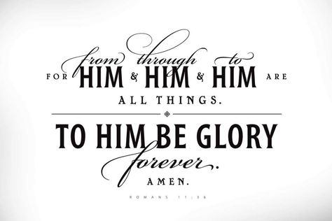 My Favorite Two Sentences in the Bible (Romans 11:36) on Canvas Bible Romans, Romans 11 36, Romans 11, Christian Facebook Cover, Great Bible Verses, Psalm 107 1, 2023 School, Christian Love, Finding God