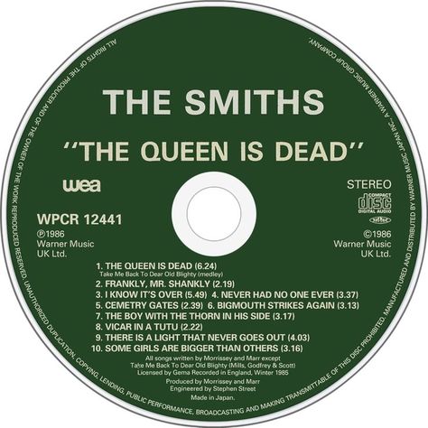 The Smiths - The Queen Is Dead Injury Aesthetic, The Queen Is Dead, Scrapbook Printing, Computer Sticker, Perks Of Being A Wallflower, The Smiths, Scrapbook Stickers Printable, Iphone Wallpaper Themes, Bullet Journal Writing