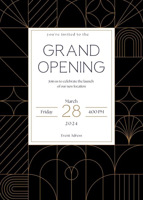 Invitation Poster Design, Vip Red Carpet, Opening Invitation, Grand Opening Invitations, Invitation Poster, Opening Event, Invitation Flyer, Business Launch, Fashion Events