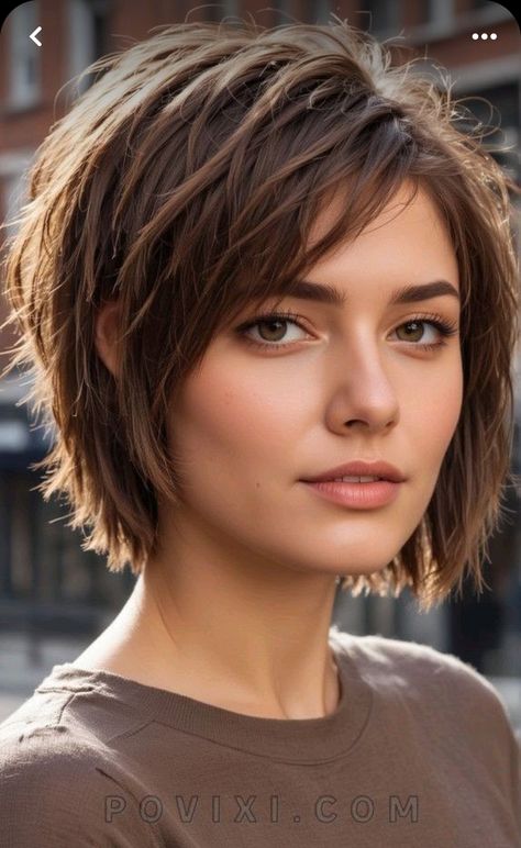 Haircuts And Styles For Women, Pixie Haircut With Round Face, Crop Haircut Women, Short Haircuts For Big Noses, Women’s Haircut Short, Short In The Back Haircut, Pixie Wedge Haircut Over 50, Back Of Short Bob, Cropped Bob Hairstyles