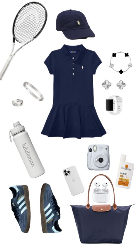 Cute Tennis Outfit, Belle Outfit, School Uniform Outfits, Casual Preppy Outfits, Tennis Fashion, Casual Day Outfits, Tennis Clothes, Inspiration Style, Preppy Outfits