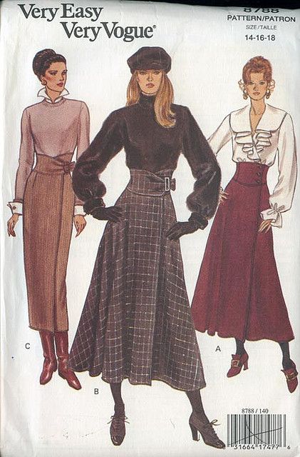 V8788 Look 80s, Design Moda, Vintage Dress Patterns, Vogue Pattern, Stil Inspiration, Vogue Patterns, Fashion Design Drawings, Fashion Design Sketches, Moda Vintage