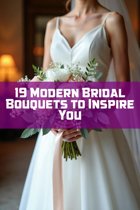 Did you know that modern bridal bouquets are stealing the spotlight at weddings? These fresh, chic designs mix traditional elegance with contemporary flair, creating unforgettable accents to your big day. Discover awe-inspiring trends, unique floral combinations, and eye-catching color palettes in our must-see wedding article. Dive into the stunning world of weddings with 19 captivating photos! Bouquet Types Shape, Modern Fall Bridal Bouquet, Brides And Bridesmaids Bouquets, Understated Bridal Bouquet, Bride Bouquets Ideas, Best Flowers For Winter Wedding, Bridal Flower Ideas, Foliage Wedding Bouquet, 2025 Bridal Bouquet Trends