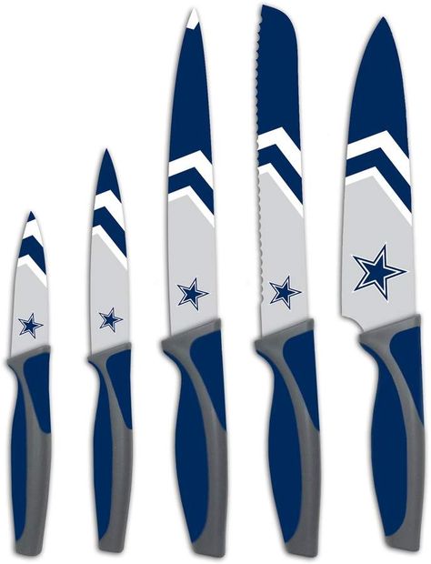 Dallas Cowboys 5-Piece Cutlery Knife Set Dallas Cowboys Room Decor, Dallas Cowboys Room, Cowboy Kitchen, Dallas Cowboys Birthday, Cowboy Man, Cowboys Gifts, Dallas Cowboys Gifts, Dallas Cowboys Decor, Cowboys Star