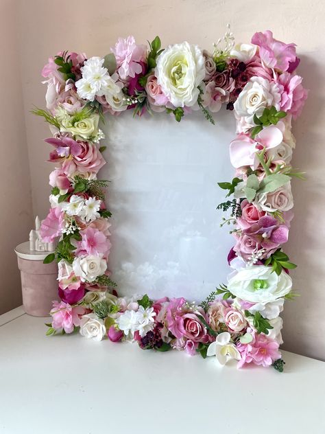 Shop now! Pink Flower Pictures, Floral Photo Frame, Flower Photo Frame, Nursery Picture Frames, 3d Picture Frame, Perfect Nursery, Baby Photo Frames, Flower Picture Frames, Frame Flower