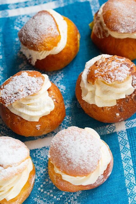 Semla vastlakukkel in Estonia is traditional sweet bun with whipped cream made f #Sponsored , #AFFILIATE, #Ad, #vastlakukkel, #traditional, #whipped, #Estonia Estonia Food, Estonian Food, Scandinavian Blue, Shrove Tuesday, Sweet Buns, Blue Food, Tallinn, Print Designs Inspiration, Traditional Food