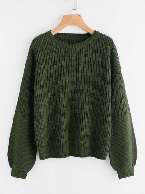 Plus Size Work From Home, Bad Clothes, Womens Jumpers, Green Jumper, Shoulder Puff Sleeve, Cute Jumpers, Winter Jumpers, Pull Over Sweater, Leopard Print Sweater