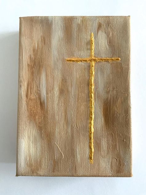 Abstract Cross Paintings On Canvas, Cross Paintings On Canvas, Cross Painting, Painting Christian, Wedding Gift Art, Textured Acrylic Painting, Abstract Cross, Gift Painting, Wedding Painting