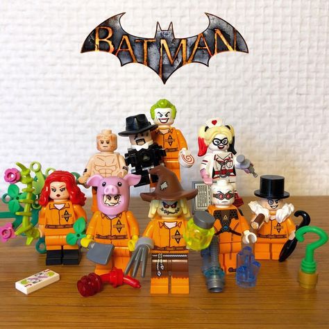 Lego Arkham Asylum, Lego Scarecrow, Lego Batman Minifigures, Led Light Mask, Batman Arkham City, Lego Super Heroes, Lego Minifigs, Lego Photography, Lego Custom Minifigures