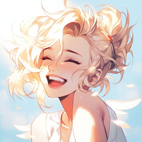 Mercy from Overwatch, Angela Ziegler, Video Game character, icon, pfp, aesthetic, cute, happy, laughing, smiling Mercy Art Overwatch, Lifeguard Mercy Fanart, Mercy Ow Fanart, Overwatch Wallpaper Mercy, Mercy Fanart Overwatch, Papers Please Game Fanart, Mercy Ow Pfp, Mercy Pfp Overwatch, Mercy Aesthetic