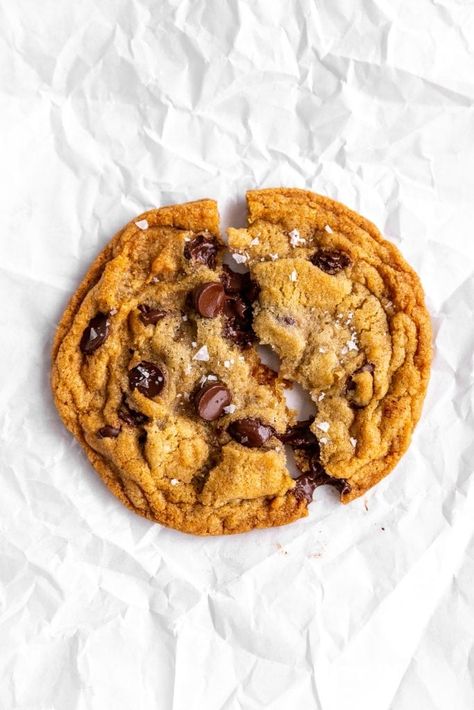 Vegan Single Serve, Single Serve Chocolate Chip Cookie, Single Serve Cookie, Vegan Cookie, Vegan Cookies Recipes, Chewy Chocolate Chip Cookies, Vegan Chocolate Chip, Vegan Condiments, Vegan Cookies