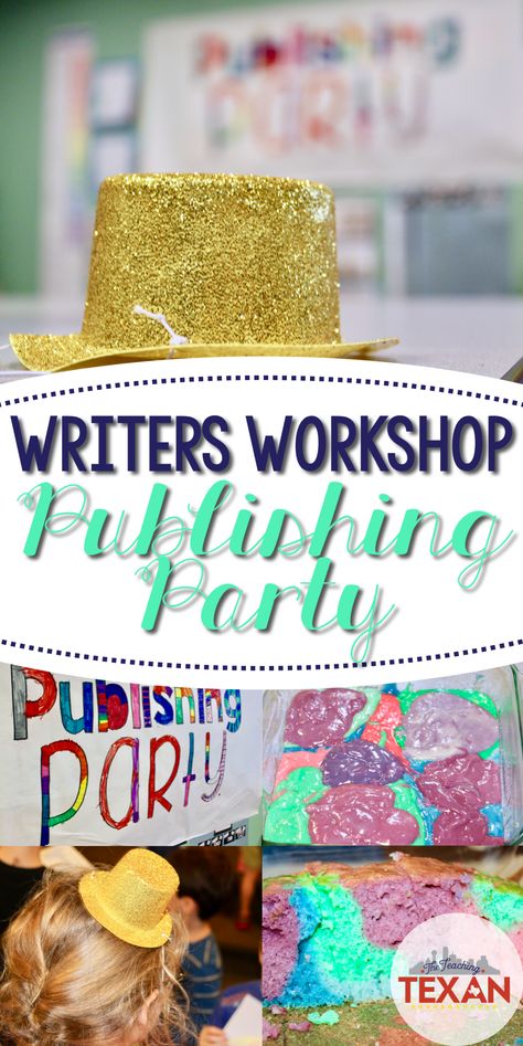 Writing Celebration Ideas Lucy Calkins, Authors Celebration Ideas, Young Authors Ideas For Kids, Student Treasures Publishing, Publishing Party Ideas, Author Celebration Ideas, Publishing Party Classroom, Publishing Party Writers Workshop, Writing Celebration Ideas