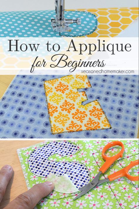 Applique For Beginners, How To Applique, Diy Sy, Creeper Minecraft, Sew Ins, Beginner Sewing Projects Easy, Leftover Fabric, Machine Applique, Sewing Projects For Beginners