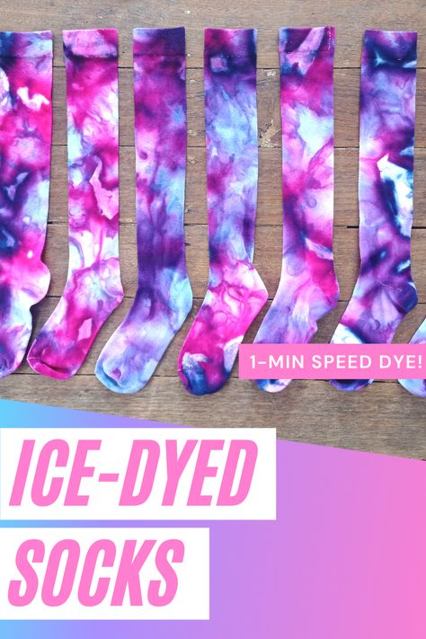 Tye Dye Patterns Socks, Sharpie Tie Dye Socks, Sock Tie Dye Techniques, Tye Dye Socks Diy, Tie Dye Projects For Kids, Tye Dye Socks Patterns, Tie Dye Colour Combinations, Tie Dye Patterns Socks, Creative Tie Dye Ideas