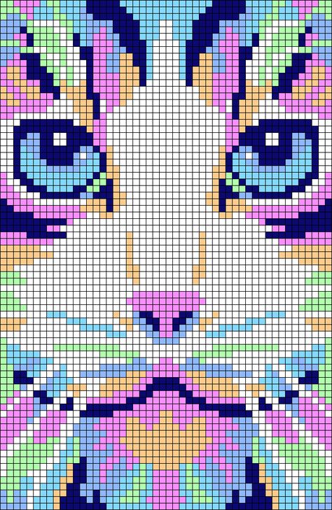 Cats Pattern, Mosaic Pixel Art, Cat Graph Pattern, Pixel Art Templates Pattern, Pixel Art Cat, Cat Pixel Art, Pixel Art Pattern Design, Pixel Art Stitch, Tapestry Crochet Cats