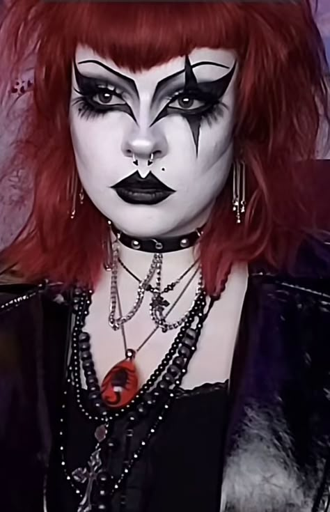 Goth Lips, Goth Face Paint, Trad Goth Drawing, Goth Makeup Aesthetic, Ghostface Makeup, Goth Makeup Ideas Drawing, Goth Characters, Goth Drag, Trad Goth Makeup Men