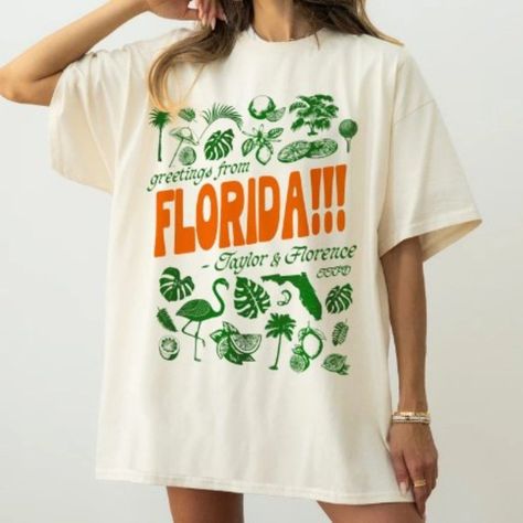 Great T-Shirts Designs Vintage Shirt Design, Florida Shirt, Royal Blue T Shirt, Tropical Aesthetic, Trendy Shirt Designs, Graphic Design Fashion, Merch Design, Screen Printing Shirts, T Shirt Design Ideas