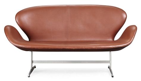 Arne Jacobsen Swan Sofa, Remodelista Egg Chair Arne Jacobsen, Swan Sofa, Modern Furniture Ideas, Parisian Apartment, Arne Jacobsen, Fritz Hansen, Silver Glass, Wood Stone, Cool Chairs