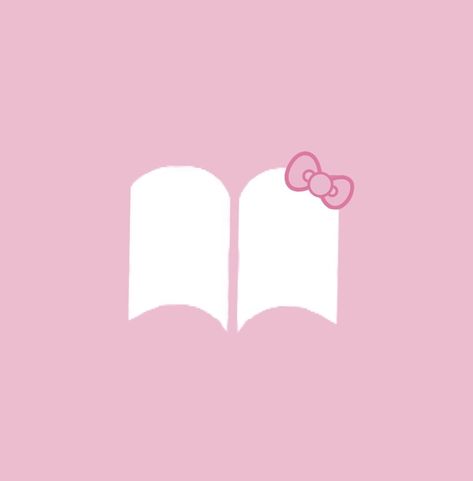 #hellokitty #phonedecor #appicons Hello Kitty Find My App Icon, Hello Kitty Books App Icon, Pink Kindle Icon, Books Icon Pink, Book Logo Aesthetic, Pink Book Icon, Hello Kitty Phone Icons, App Icon Hello Kitty, Book App Icon