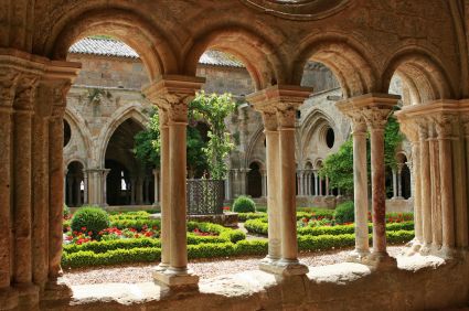 medieval, Formal Garden, Monastery, Ornamental Garden, Cloister ... Rivendell Interior, Monastery Aesthetic, Medieval Monastery, Roman Garden, Ornamental Garden, Art Concepts, Formal Garden, Medieval World, Minimal House Design