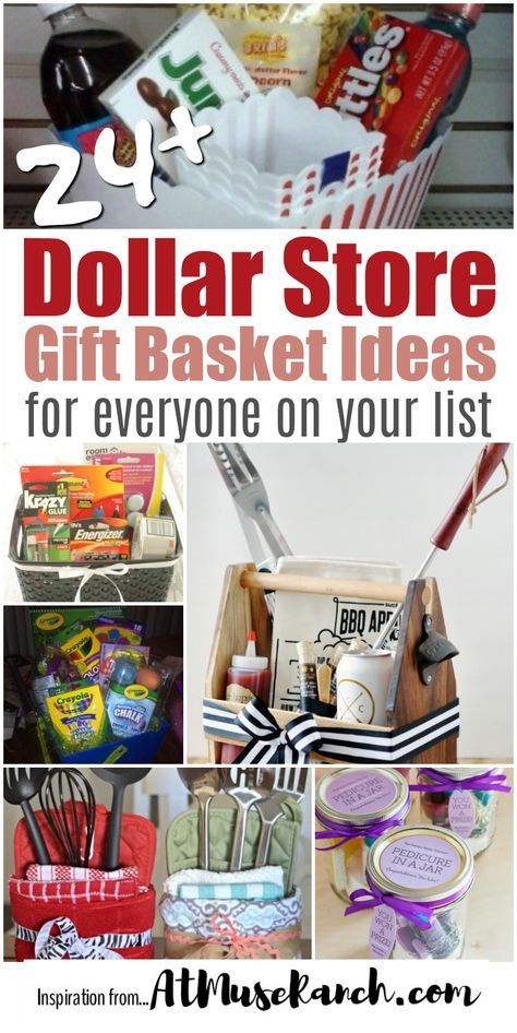 Dollar Store Gift Basket Ideas Dollar Store Gift Baskets, Dollar Store Gifts, Dollar Tree Gifts, Raffle Basket, Raffle Baskets, Christmas Gift Basket Ideas, Gift For Mom Christmas, Themed Gift Baskets, Diy Gift Baskets