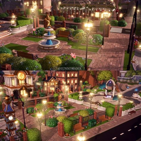 Dreamland Ideas, Disney House Ideas, Disney Island, Bioshock Art, Deco Disney, Valley Game, Disney Dreamlight Valley, Plaza Design, Sims Freeplay Houses