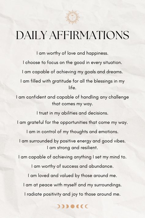 I Am Daily Affirmations, I Am Worthy Quotes Daily Affirmations, Daily Affirmation Journal, 5 Minutes Journal, Positive Daily Affirmations, Frame Bathroom, List Of Affirmations, Quotes Journal, Vision Board Affirmations