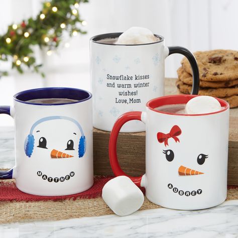 Diy Christmas Mugs, Sharpie Mugs, Personalized Christmas Mugs, Mug Ideas, Mug Press, Personalized Coffee Mugs, Custom Coffee, Christmas Goodies, Christmas Settings