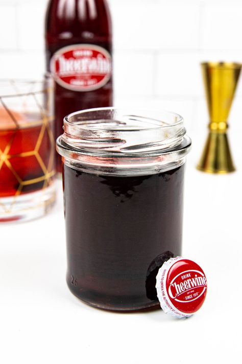 Made from North Carolina's famous soda, Cheerwine Syrup adds sweet cherry flavor to cocktails, mocktails and desserts. Cheerwine Recipes, Shirley Temple Drink, Simple Syrups, Cherry Syrup, Syrup Recipes, Cherry Cocktail, Food Sauces, Italian Soda, Homemade Cocktails