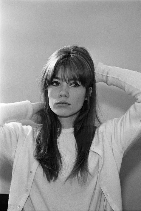 60s Bangs, Francoise Hardy Style, French Girl Hair, 60s Girl, 60s Hair, Freja Beha Erichsen, Jean Shrimpton, Bridget Bardot, January Jones