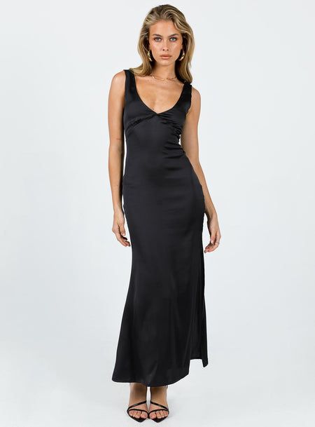 Black Wedding Guest Dresses, Silky Maxi Dress, Stylish Midi Dress, Vegas Dresses, Black Silk Dress, Dress Slim, Black Satin Dress, Midi Dress Black, Black Bridesmaid Dresses