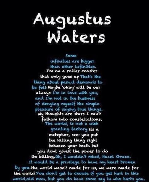 Augustus Waters quotes! Fault In The Stars, The Fault In Our Stars Quotes, Stars Quotes, John Green Quotes, Augustus Waters, John Green Books, Hazel Grace, Green Quotes, Star Quotes