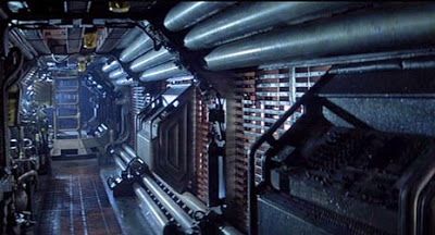 Alien: Nostromo Interior Corridor Scifi Corridor, Space Station Interior, Ship Interior, Scifi Environment, Scifi Interior, Alien 1979, Spaceship Interior, Sci Fi Environment, Pet Sematary