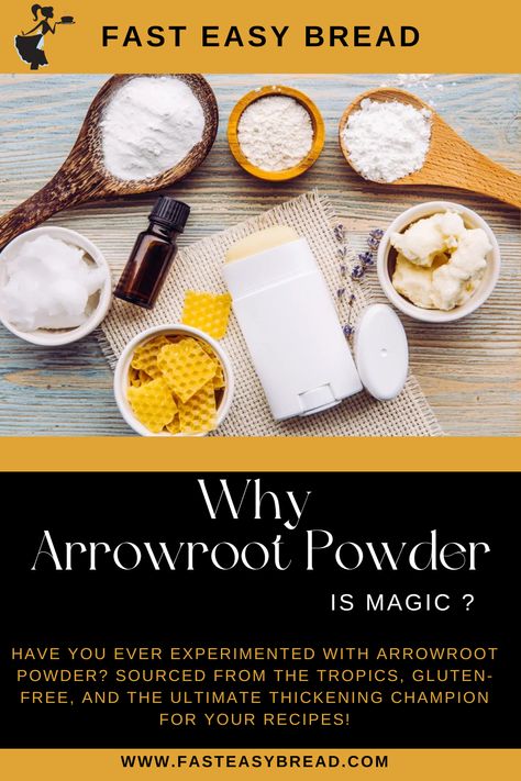 arrowroot powder Arrowroot Powder Uses, Arrowroot Powder, Easy Bread, Few Ingredients, Lush, The Secret, Vegan Recipes, Gluten Free, Things To Come