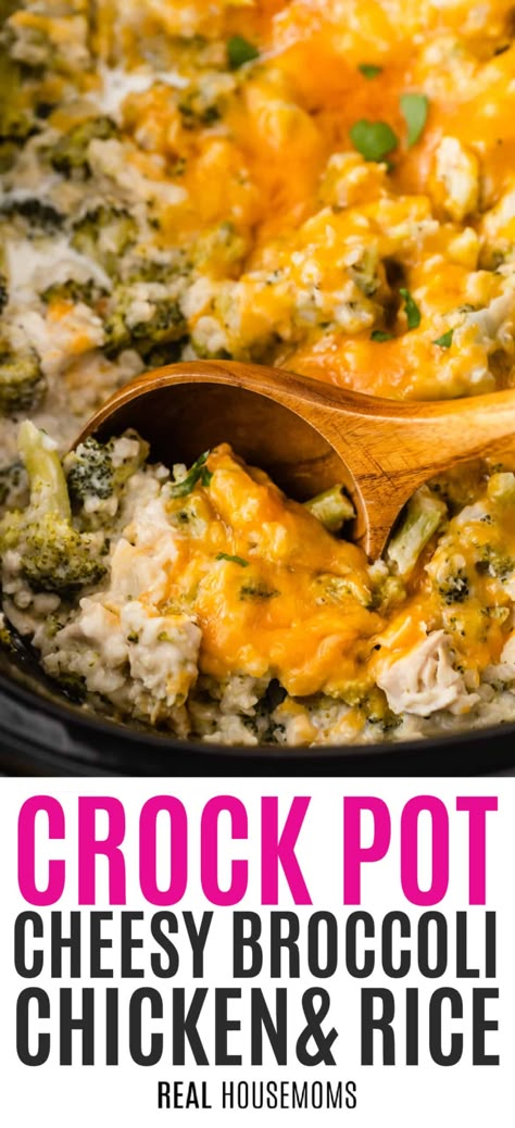 Slow Cooker Cheesy Broccoli Chicken, Chicken Crop Pot Recipes, Chicken Cheese Broccoli Casserole Crockpot, Chicken Cheese Crockpot Recipes, Chicken And Cheese Crockpot Recipes, Cheesy Chicken Slow Cooker, Crockpot Chicken Recipes With Broccoli, Chicken Broccoli Crockpot Recipes Easy, Crockpot Chicken Healthy Clean Eating